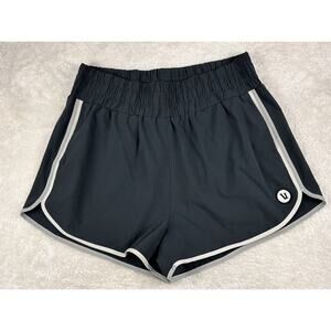 Vuori Cardiff Shorts Grey Highrise Athletic Gym Performance Shorts Size Large